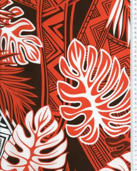 Polynesian fabric HAU Red - Tissushop